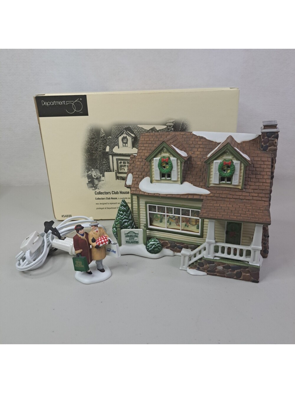 Department 56 Collectors Club House #54800 Christmas Village House And Accessory